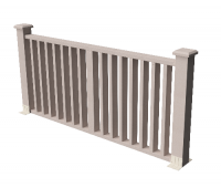 Декоративные ограждения ДПК " Риальто", Выбеленный дуб, шлифованное Декоративные ограждения ДПК " Риальто", Выбеленный дуб, шлифованное