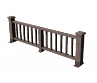 Декоративные ограждения ДПК " Троя", Венге, шлифованное Декоративные ограждения ДПК " Троя", Венге, шлифованное