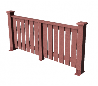 Декоративные ограждения ДПК "Вилидж", Мербау, шлифованное от производителя  GrinderDeco по цене 7 116 р Декоративные ограждения ДПК "Вилидж", Мербау, шлифованное от производителя  GrinderDeco по цене 7 116 р