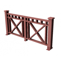 Декоративные ограждения ДПК "Виктория", Мербау, шлифованное Декоративные ограждения ДПК "Виктория", Мербау, шлифованное