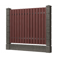 Доска заборная ДПК, тиснение "дуб" Мербау Доска заборная ДПК, тиснение "дуб" Мербау