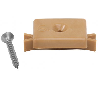 Кклипса с саморезом пластиковая, шовный монтаж Бежевый от производителя  GrinderDeco по цене 999 р Кклипса с саморезом пластиковая, шовный монтаж Бежевый от производителя  GrinderDeco по цене 999 р