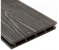 Террасная доска ДПК универсальная шовная с тиснением Венге Террасная доска ДПК универсальная шовная с тиснением Венге