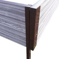 Уголок металлический 90°, для доски 225х30 из ДПК  Уголок металлический 90°, для доски 225х30 из ДПК