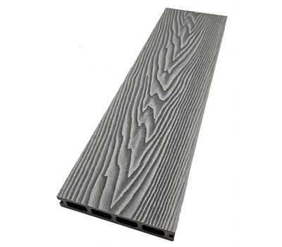 Террасная доска Double 3D Серый от производителя  NanoWood по цене 485 р Террасная доска Double 3D Серый от производителя  NanoWood по цене 485 р
