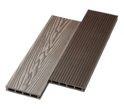 Террасная доска ДПК двусторонняя New 3D тиснение + вельвет Венге от производителя  NanoWood по цене 470 р Террасная доска ДПК двусторонняя New 3D тиснение + вельвет Венге от производителя  NanoWood по цене 470 р