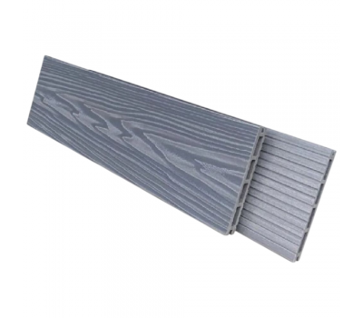 Террасная доска Comfort 3D тиснение + вельвет Серый от производителя  NanoWood по цене 490 р Террасная доска Comfort 3D тиснение + вельвет Серый от производителя  NanoWood по цене 490 р