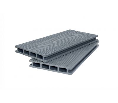 Террасная доска ДПК 3D+вельвет пустотелая двухсторонняя Серый от производителя  Polivan Group по цене 730 р Террасная доска ДПК 3D+вельвет пустотелая двухсторонняя Серый от производителя  Polivan Group по цене 730 р