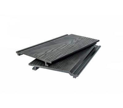 Фасадная доска ДПК 3D фактура дерева Чёрный от производителя  Polivan Group по цене 590 р Фасадная доска ДПК 3D фактура дерева Чёрный от производителя  Polivan Group по цене 590 р