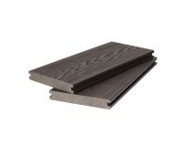 Террасная доска ДПК ( 3D фактура дерева ) полнотелая двухсторонняя Тёмно-коричневый Террасная доска ДПК ( 3D фактура дерева ) полнотелая двухсторонняя Тёмно-коричневый