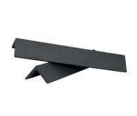Уголок шлифованный из ДПК завершающий Чёрный Уголок шлифованный из ДПК завершающий Чёрный