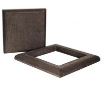 Комплект крышка и юбка из ДПК для столба Темно-коричневый Комплект крышка и юбка из ДПК для столба Темно-коричневый