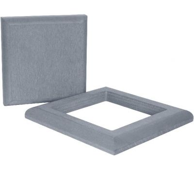 Комплект крышка и юбка для столба 3D фактура дерева Серый от производителя  Polivan Group по цене 1 430 р Комплект крышка и юбка для столба 3D фактура дерева Серый от производителя  Polivan Group по цене 1 430 р