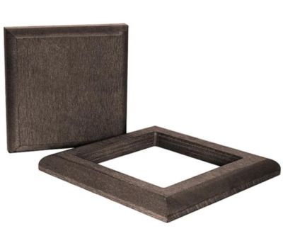 Комплект крышка и юбка для столба 3D фактура дерева Темно-коричневый от производителя  Polivan Group по цене 1 430 р Комплект крышка и юбка для столба 3D фактура дерева Темно-коричневый от производителя  Polivan Group по цене 1 430 р