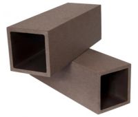 Столб из ДПК без фактуры Темно-коричневый Столб из ДПК без фактуры Темно-коричневый