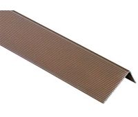 Угол алюминиевый завершающий 3000x51.5x30 мм Коричневый Угол алюминиевый завершающий 3000x51.5x30 мм Коричневый