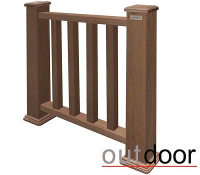 Ограждение из ДПК Классик 3D Storm Коричневый микс от производителя  OutDoor по цене 6 720 р Ограждение из ДПК Классик 3D Storm Коричневый микс от производителя  OutDoor по цене 6 720 р