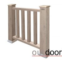 Ограждение из ДПК Классик 3D Storm Серый микс Ограждение из ДПК Классик 3D Storm Серый микс