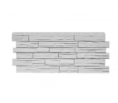 Цокольный сайдинг «Сланец» Белый от производителя  Nordside по цене 557 р Цокольный сайдинг «Сланец» Белый от производителя  Nordside по цене 557 р