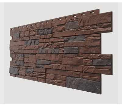 Фасадные панели (цокольный сайдинг) , Stein (песчаник), Dunkelstein Tемный орех от производителя  Docke по цене 733 р Фасадные панели (цокольный сайдинг) , Stein (песчаник), Dunkelstein Tемный орех от производителя  Docke по цене 733 р