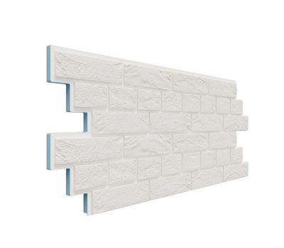 Фасадная термопанель Венецианский кирпич 20 мм - Белоснежный от производителя  Доломит по цене 980 р Фасадная термопанель Венецианский кирпич 20 мм - Белоснежный от производителя  Доломит по цене 980 р