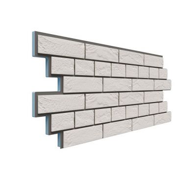 Фасадная термопанель Венецианский кирпич 20 мм - Белый от производителя  Доломит по цене 980 р Фасадная термопанель Венецианский кирпич 20 мм - Белый от производителя  Доломит по цене 980 р
