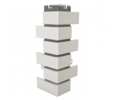 Угол наружный Кирпич клинкерный Белый от производителя  Альта-профиль по цене 681 р Угол наружный Кирпич клинкерный Белый от производителя  Альта-профиль по цене 681 р