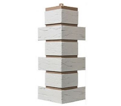 Угол Кирпич Саман - Белый от производителя Т-сайдинг по цене 380 р Угол Кирпич Саман - Белый от производителя Т-сайдинг по цене 380 р