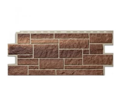 Цокольный сайдинг коллекция Камень - Янтарь 705 от производителя  Tecos по цене 530 р Цокольный сайдинг коллекция Камень - Янтарь 705 от производителя  Tecos по цене 530 р