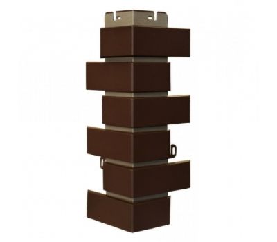 Угол наружный Кирпич клинкерный Коричневый от производителя  Альта-профиль по цене 681 р Угол наружный Кирпич клинкерный Коричневый от производителя  Альта-профиль по цене 681 р