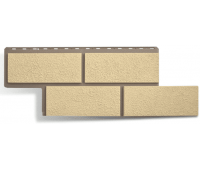 Фасадные панели (цокольный сайдинг)  Неаполитанский камень Слоновая Кость Фасадные панели (цокольный сайдинг)  Неаполитанский камень Слоновая Кость