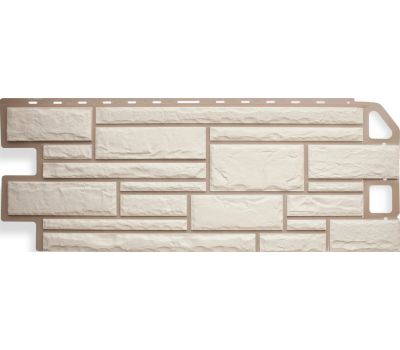 Фасадные панели (цокольный сайдинг) Камень Белый от производителя  Альта-профиль по цене 632 р Фасадные панели (цокольный сайдинг) Камень Белый от производителя  Альта-профиль по цене 632 р