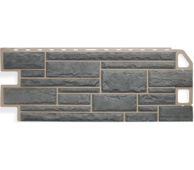 Фасадные панели (цокольный сайдинг) Камень Серый от производителя  Альта-профиль по цене 632 р Фасадные панели (цокольный сайдинг) Камень Серый от производителя  Альта-профиль по цене 632 р