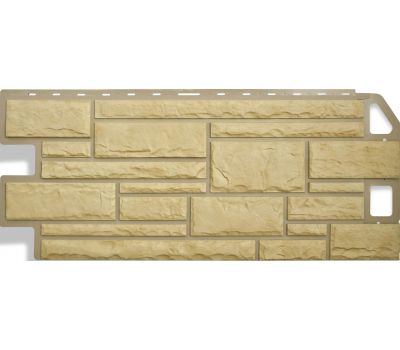 Фасадные панели (цокольный сайдинг) Камень Желтый от производителя  Альта-профиль по цене 632 р