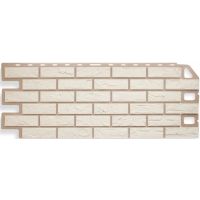 Фасадные панели (цокольный сайдинг)  Кирпич Белый Фасадные панели (цокольный сайдинг)  Кирпич Белый