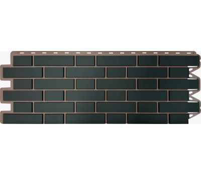 Фасадные панели (цокольный сайдинг) Кирпич клинкерный Графит от производителя  Альта-профиль по цене 680 р Фасадные панели (цокольный сайдинг) Кирпич клинкерный Графит от производителя  Альта-профиль по цене 680 р