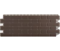 Фасадные панели (цокольный сайдинг) Кирпич клинкерный Коричневый Фасадные панели (цокольный сайдинг) Кирпич клинкерный Коричневый