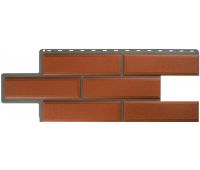 Фасадные панели (цокольный сайдинг) Венецианский камень Терракотовый