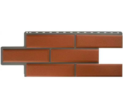 Фасадные панели (цокольный сайдинг) Венецианский камень Терракотовый от производителя  Альта-профиль по цене 598 р Фасадные панели (цокольный сайдинг) Венецианский камень Терракотовый от производителя  Альта-профиль по цене 598 р