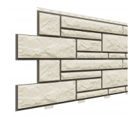 Фасадные панели Брусчатка Доломит - Слоновая кость Фасадные панели Брусчатка Доломит - Слоновая кость