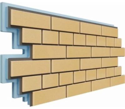 Фасадная термопанель Кирпич 40 мм -  Жёлтый от производителя  Доломит по цене 1 250 р