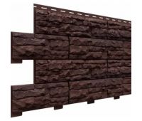 Цокольный сайдинг коллекция Скалистый риф премиум - Каштан Цокольный сайдинг коллекция Скалистый риф премиум - Каштан