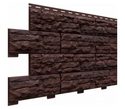 Цокольный сайдинг коллекция Скалистый риф премиум - Каштан от производителя  Доломит по цене 794 р Цокольный сайдинг коллекция Скалистый риф премиум - Каштан от производителя  Доломит по цене 794 р