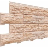 Цокольный сайдинг коллекция Скалистый риф премиум - Терракот Цокольный сайдинг коллекция Скалистый риф премиум - Терракот