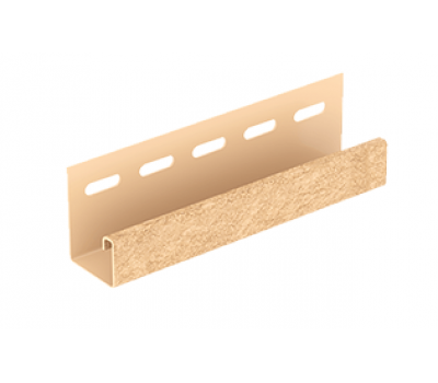 J-планка Стоун-хаус Кирпич Песочный от производителя  Ю-Пласт по цене 350 р