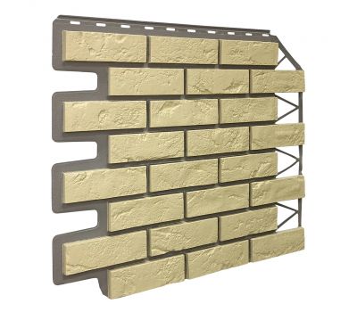 Фасадные панели Кирпич Баварский - Песочный от производителя  Fineber по цене 590 р Фасадные панели Кирпич Баварский - Песочный от производителя  Fineber по цене 590 р