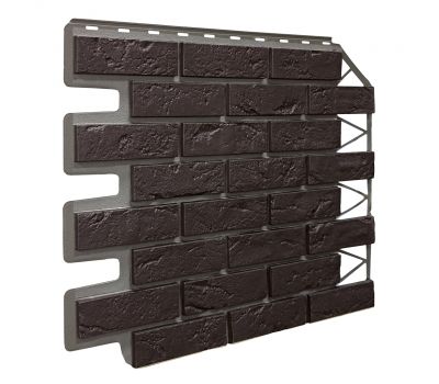 Фасадные панели Кирпич Баварский - Тёмно- коричневый от производителя  Fineber по цене 590 р Фасадные панели Кирпич Баварский - Тёмно- коричневый от производителя  Fineber по цене 590 р