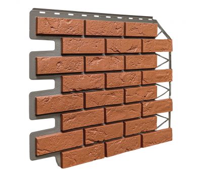 Фасадные панели Кирпич Баварский - Терракотовый от производителя  Fineber по цене 590 р Фасадные панели Кирпич Баварский - Терракотовый от производителя  Fineber по цене 590 р