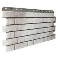 Фасадные панели (цокольный сайдинг) Кирпич Клинкерный 3D Бело-коричневый