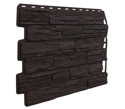 Фасадные панели Скол - Темно-коричневый от производителя  Fineber по цене 565 р Фасадные панели Скол - Темно-коричневый от производителя  Fineber по цене 565 р